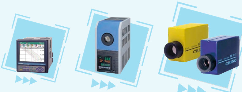 Bộ ghi, lò chuẩn và nhiệt kế bức xạ của Chino